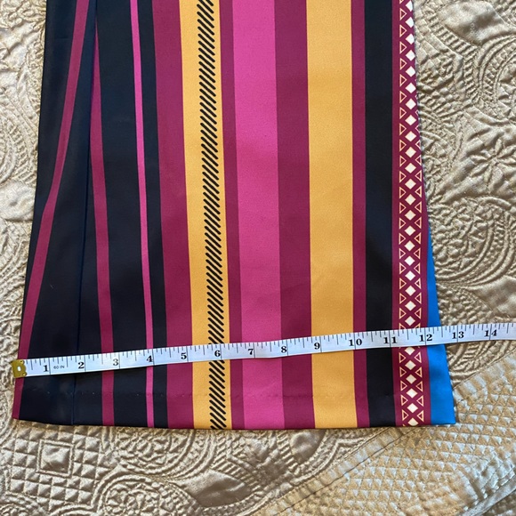 Women’s 70’s NWT Jealous Tomato Striped Wide Leg Multi Colored Pants - Picture 11 of 17